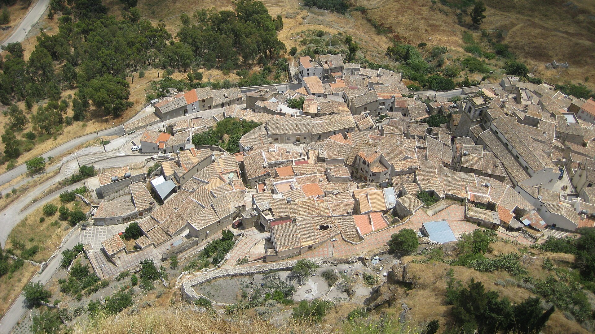 Sutera dall'alto
