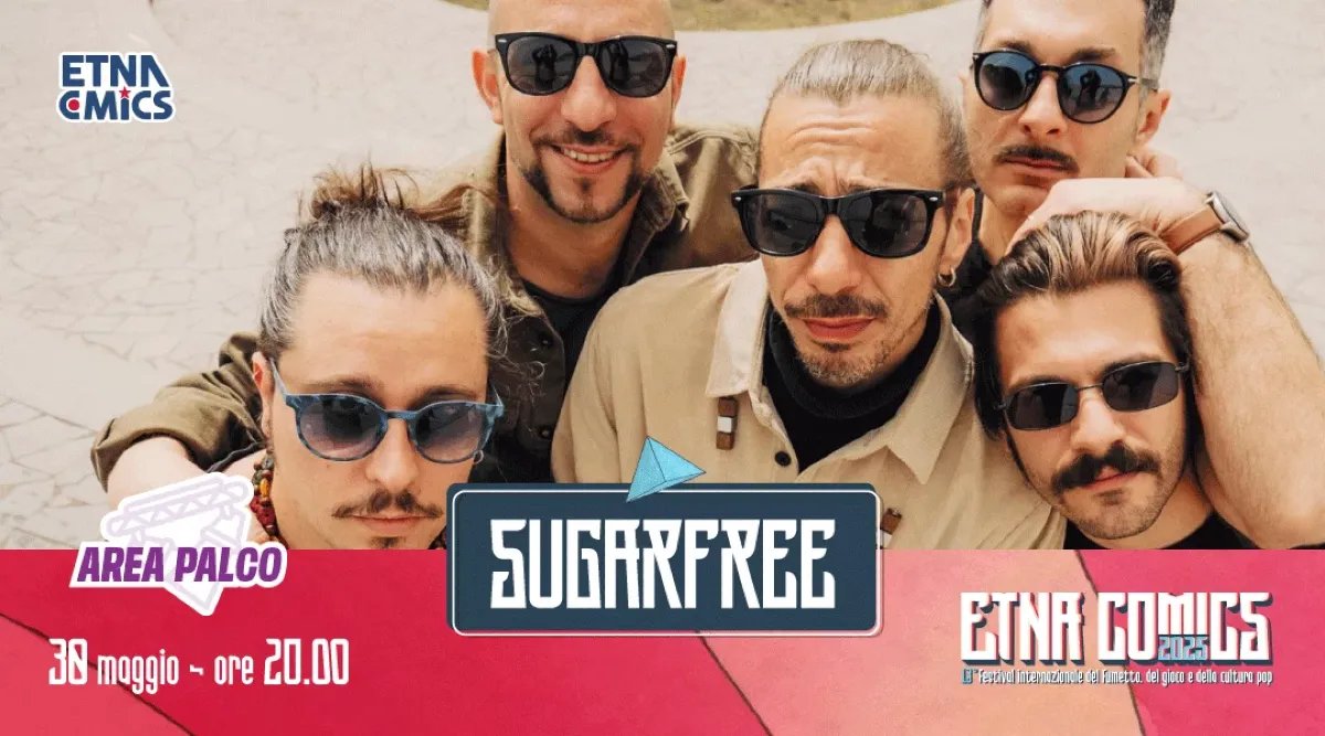 Gli Sugarfree accendono la prima serata di Etna Comics 2025 -