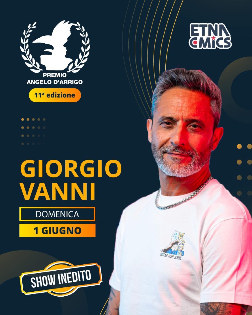 Premio Angelo D’Arrigo: concerto di Giorgio Vanni a Etna Comics 2025 -