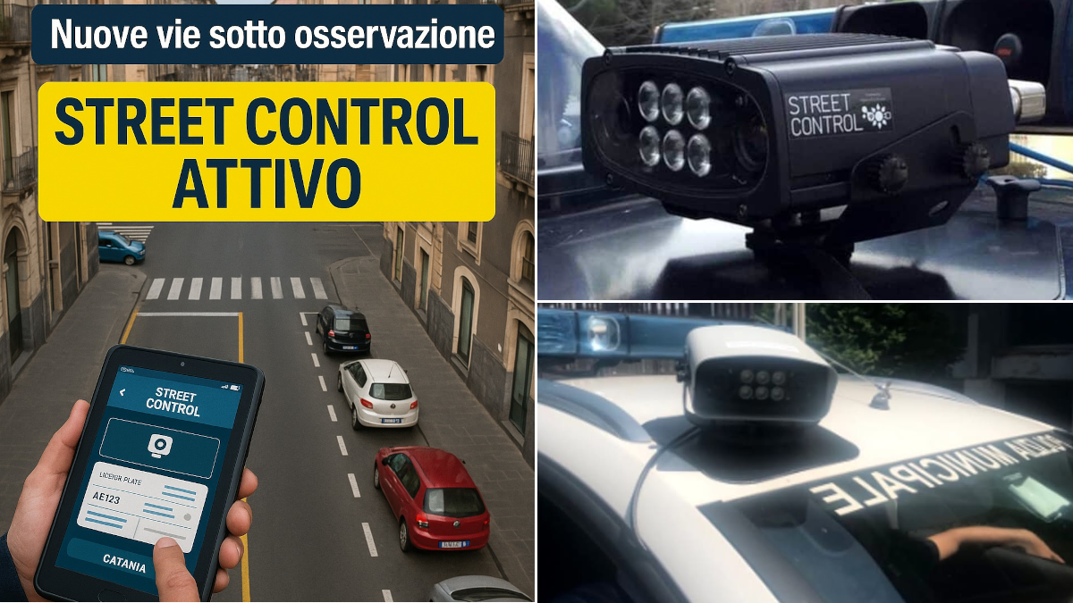 Street control Catania: le nuove vie coinvolte e il tipo di infrazioni