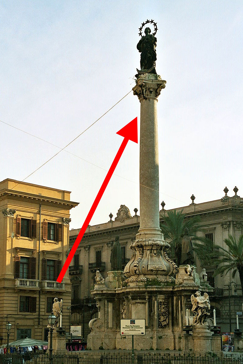 Sta facendo parlare tutta Palermo | Svelato l'enigma dietro la Colonna dell’Immacolata in Piazza San Domenico - Foto: Bjs/Wikipedia