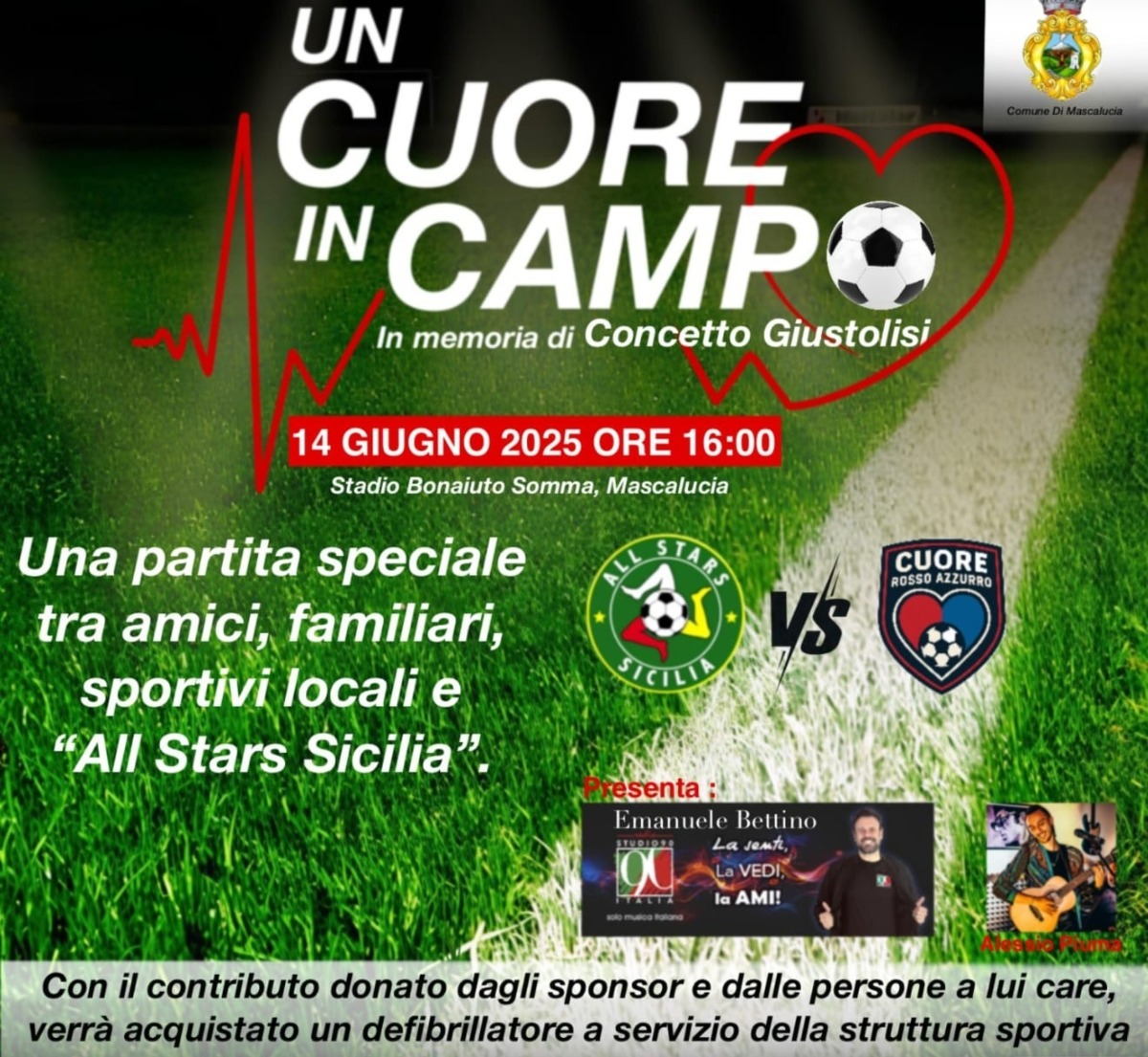Un cuore in campo | Mascalucia si ferma per Concetto Giustolisi -