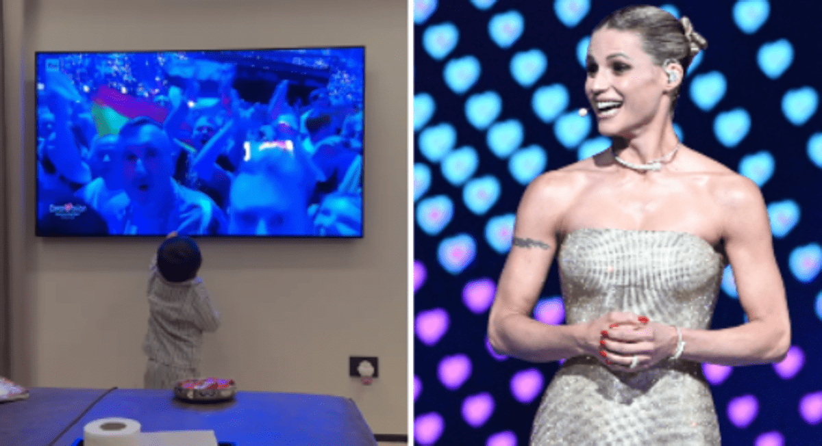 Michelle Hunziker all'Eurovision, la reazione del nipotino Cesare: "Ma è nonna!" - 