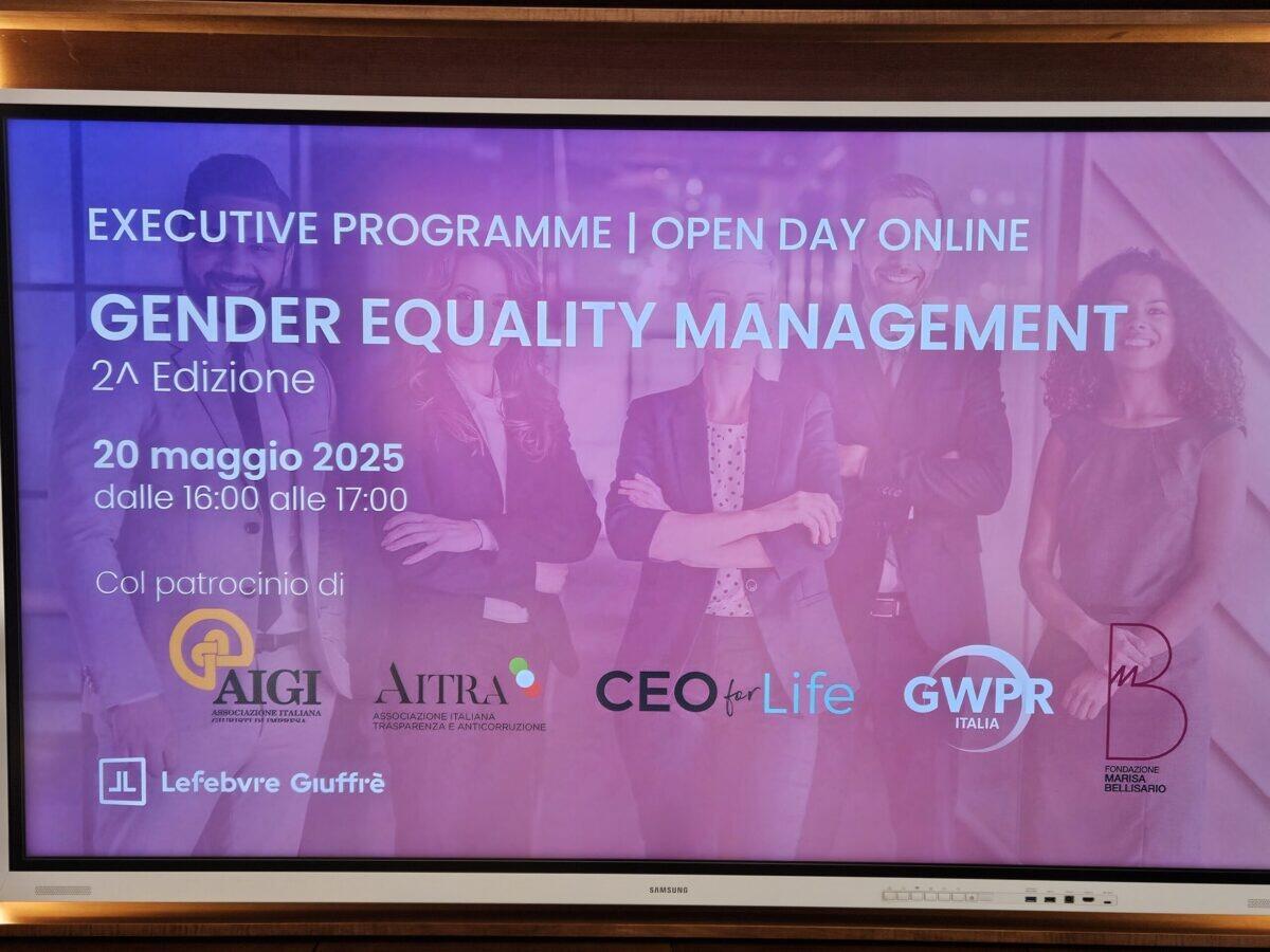 Torna il Corso che Cambia le Regole del Gioco | Scopri perché il Gender Equality Management è il futuro delle aziende! - 