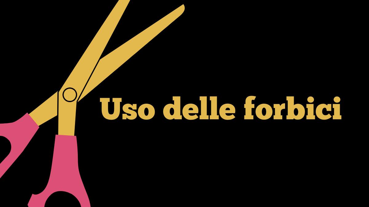 Scheda didattica infanzia: usa le forbici - 