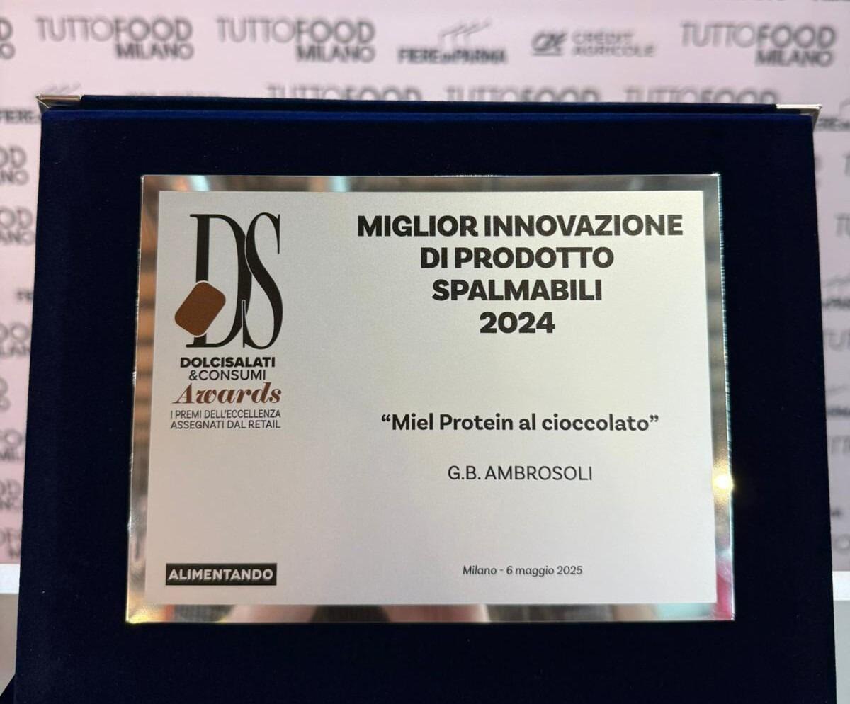 Ambrosoli conquista il premio per la miglior innovazione spalmabile | Scopri perché il Miel Protein sta rivoluzionando il mercato! - 