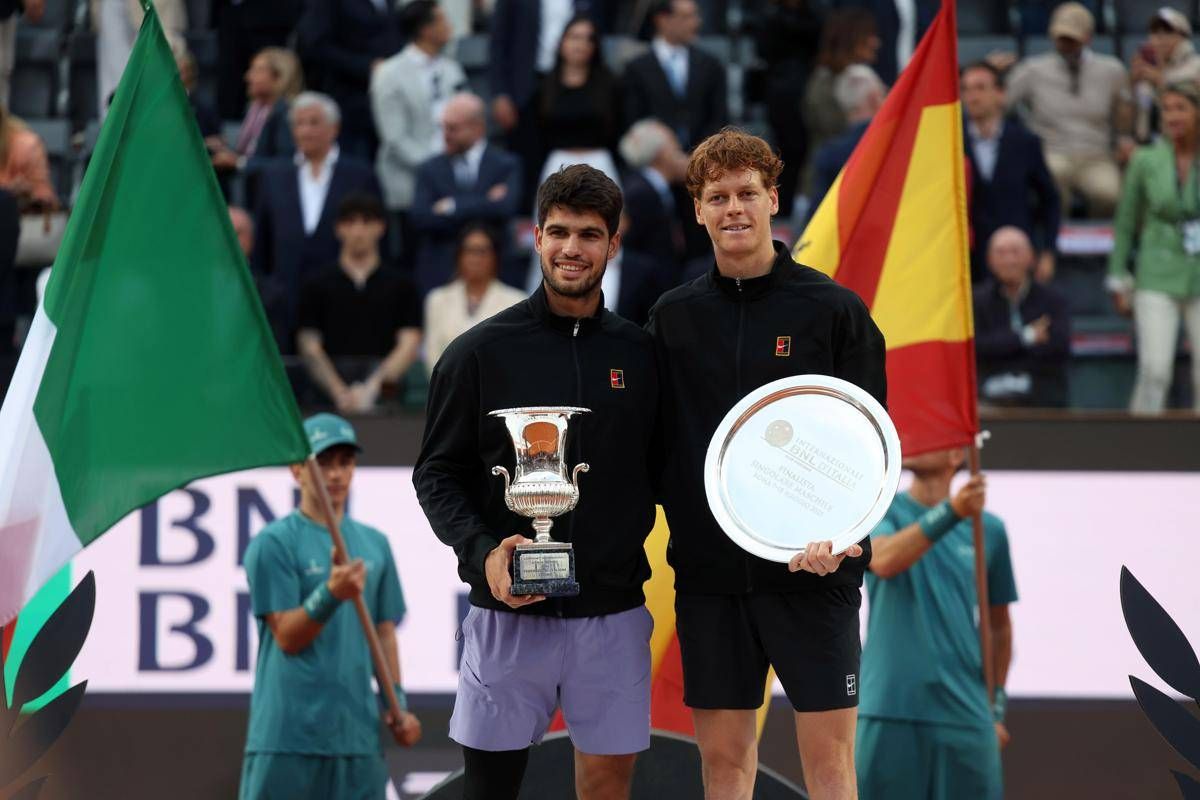 Sinner-Alcaraz, sfida anche nel ranking. Come cambiano classifica e Race dopo Roma -