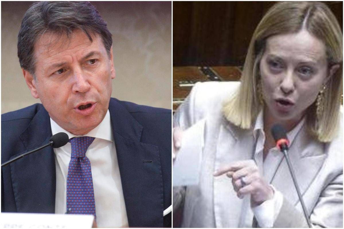 Meloni-Conte, scontro sulle armi: "Da premier era altro Giuseppi". Replica: "Ha tradito l'Italia" -