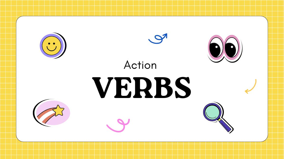 Action Verbs – Scheda didattica in inglese per la scuola primaria - 