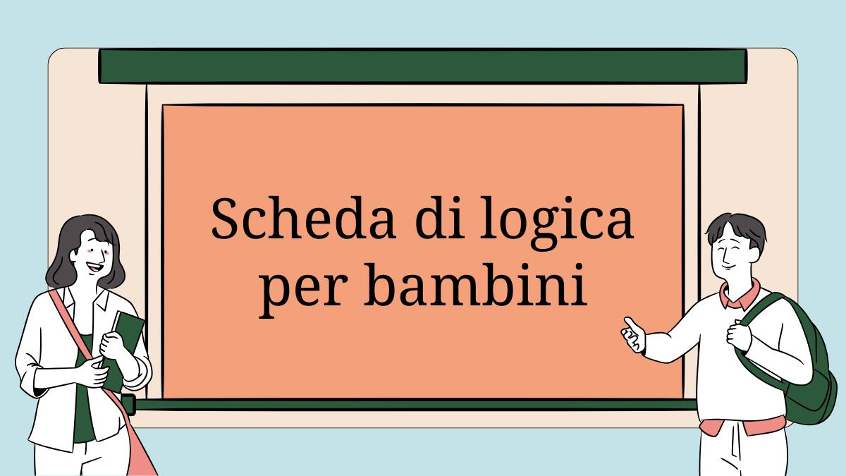 Scheda di logica per bambini: trova l’elemento diverso e cerchialo - 
