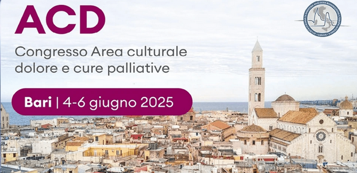 Anestesisti, dolore e cure palliative, a Bari Congresso Siaarti Acd - 