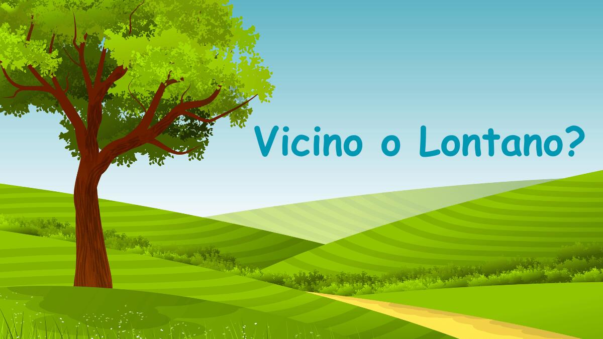 Scheda di Geografia per prima elementare: Vicino e Lontano - 