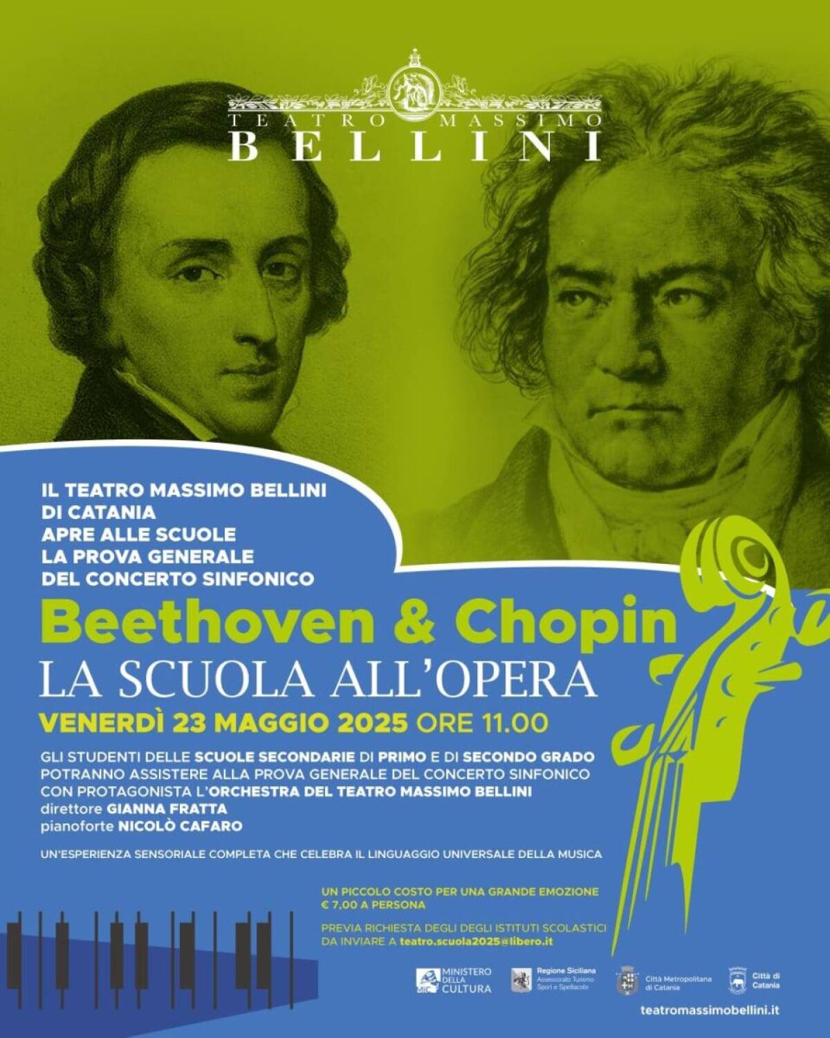 Un'opportunità imperdibile: il Teatro Massimo Bellini Catania apre le porte agli studenti per la prova generale del concerto sinfonico -