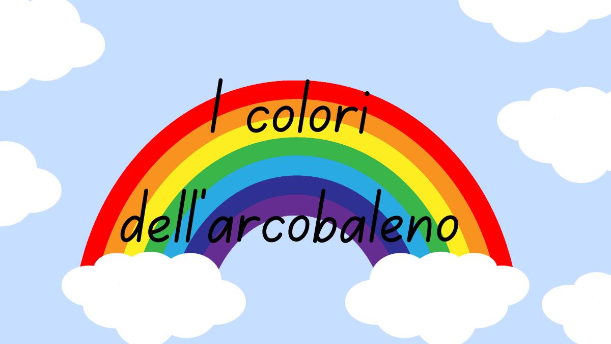 Imparare i Colori dell’Arcobaleno in Inglese - 