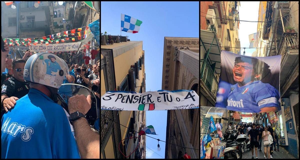 Napoli, marea azzurra in città aspettando lo scudetto -