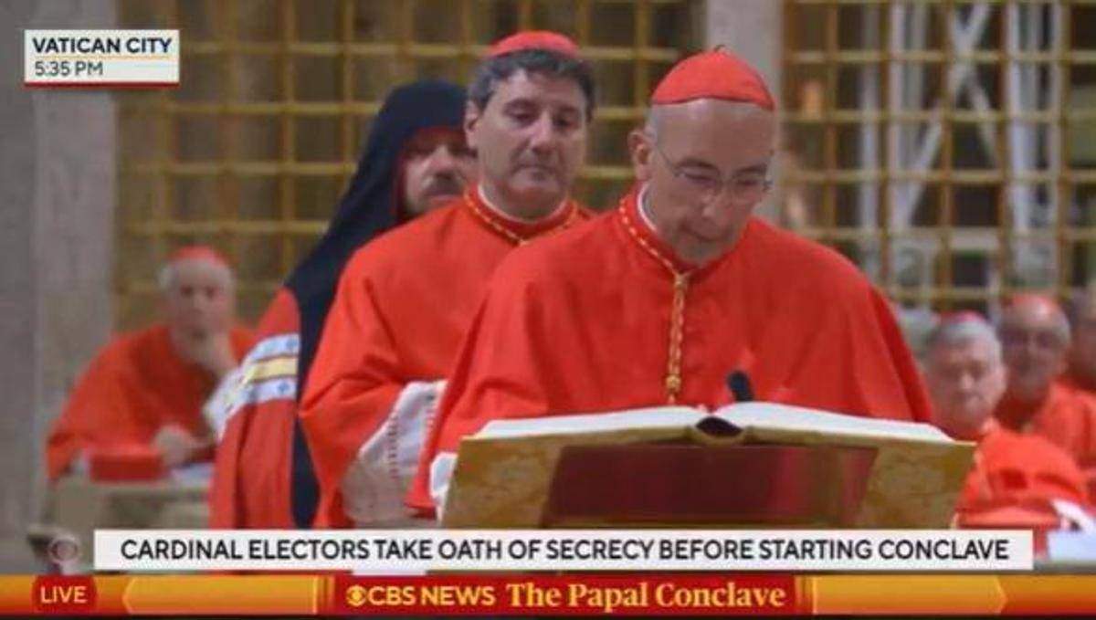 Conclave 2025, arriva la prima gaffe tv: il video -