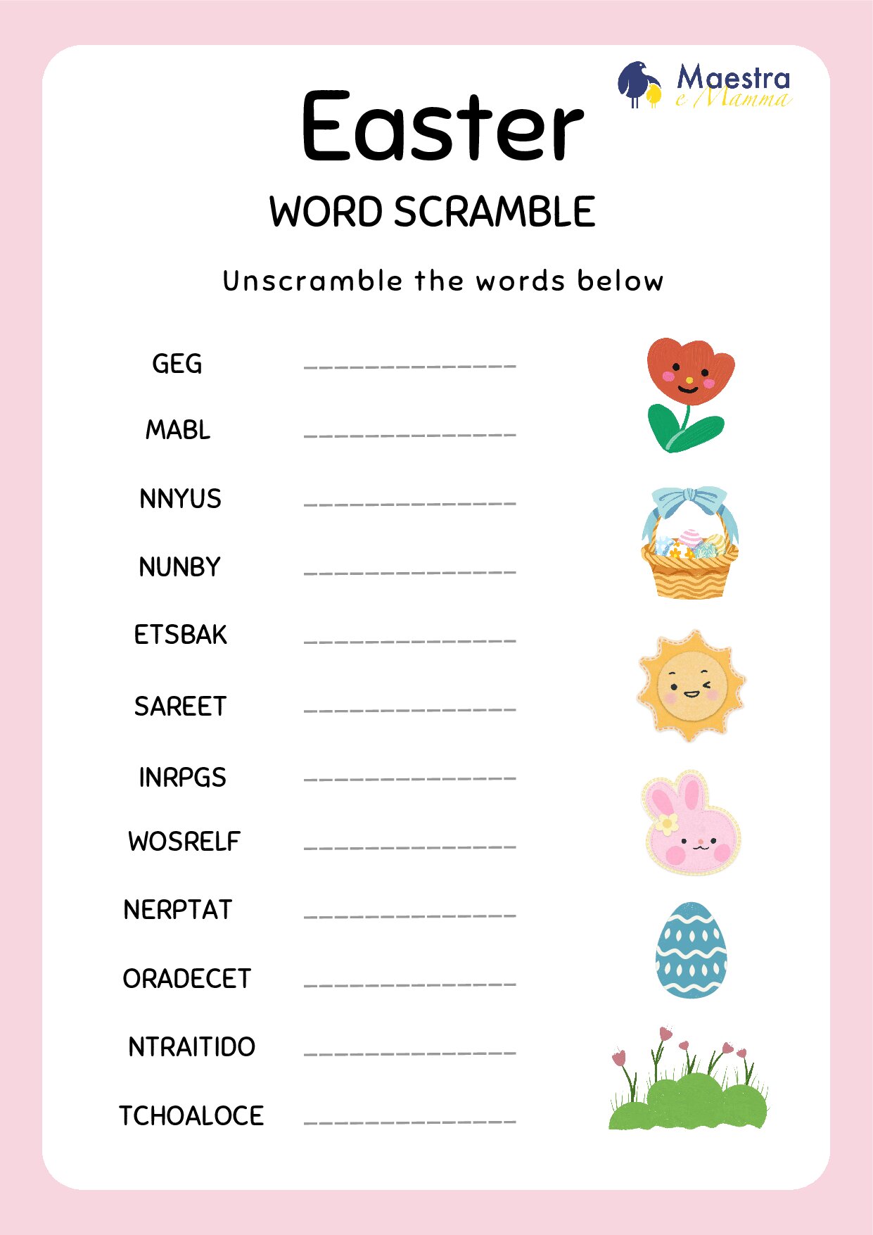 riordina le parole in inglese [2 MB]