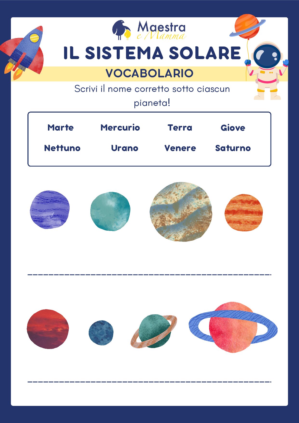 Il sistema solare [5 MB]