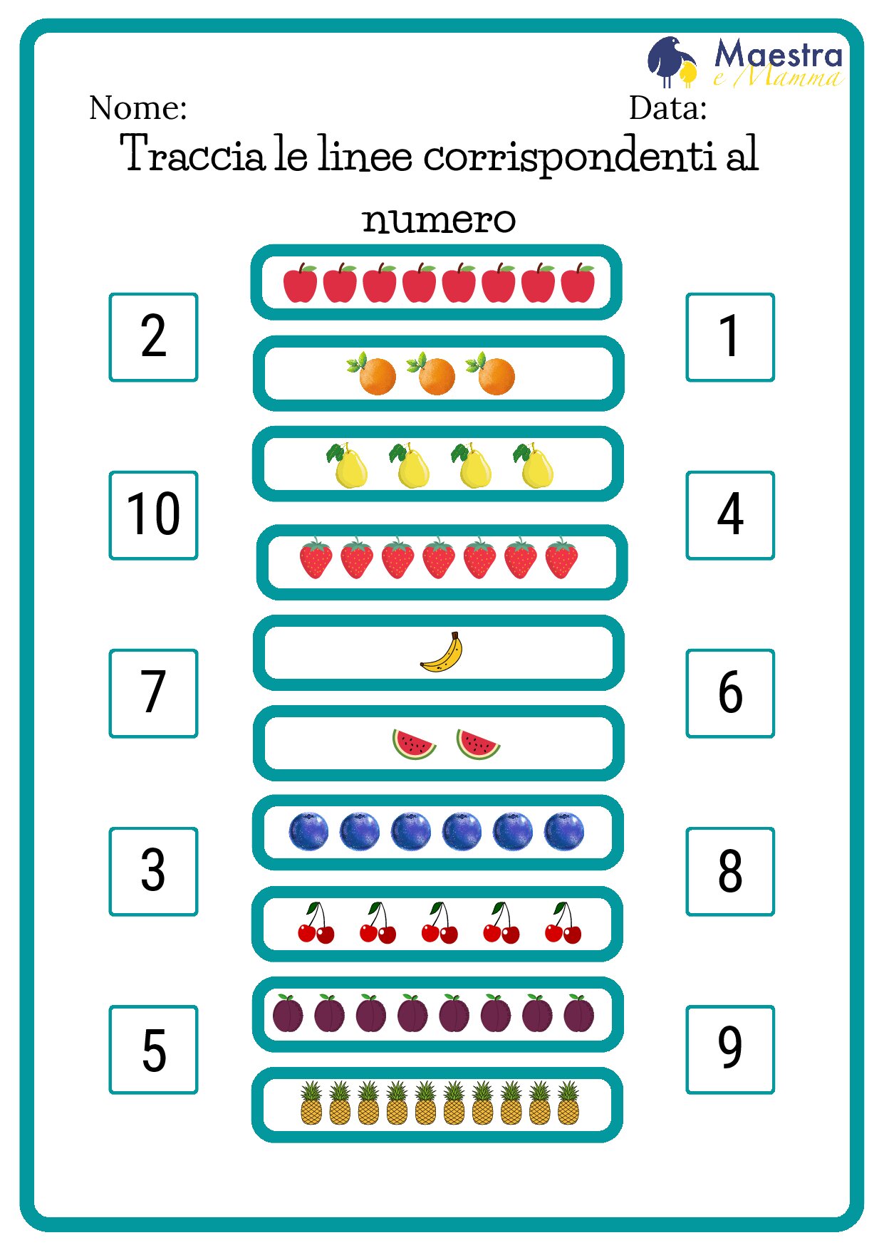 Scheda matematica infanzia [1 MB]
