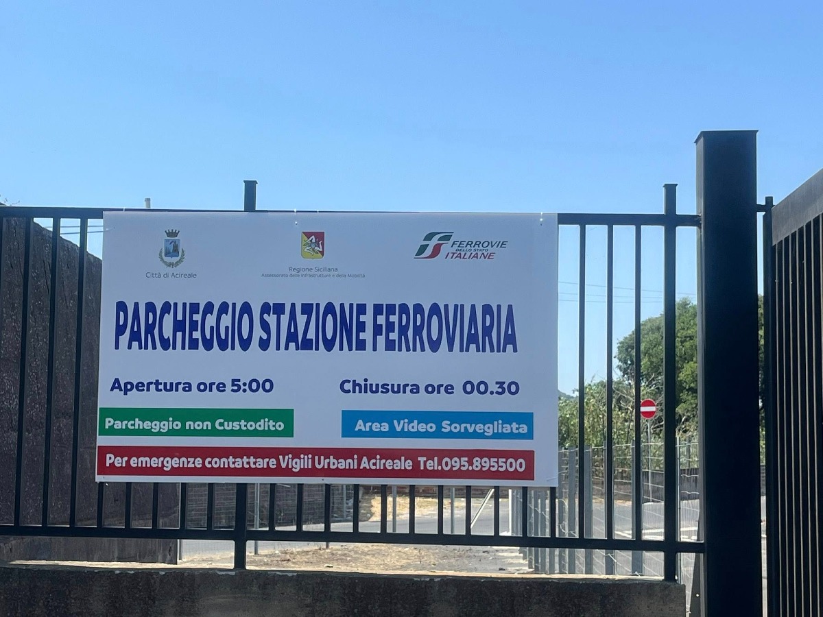 Acireale | Apre il nuovo parcheggio della stazione - Credit foto Città di Acireale