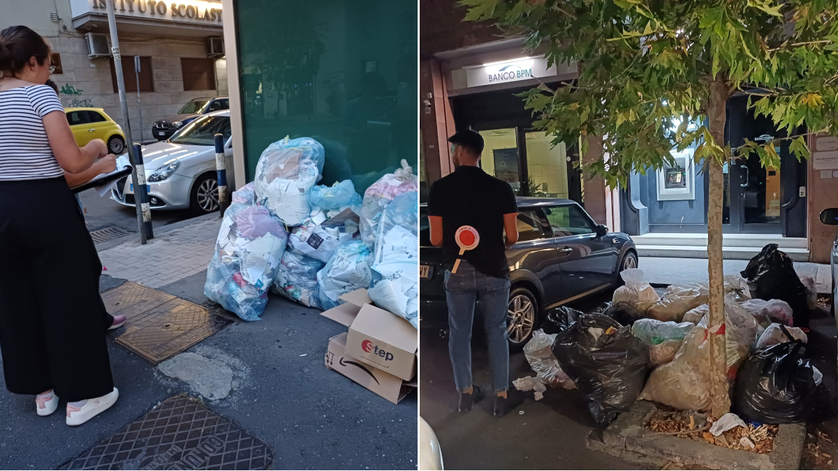 Rifiuti, blitz Polizia in borghese: 150 multe in una sola sera -