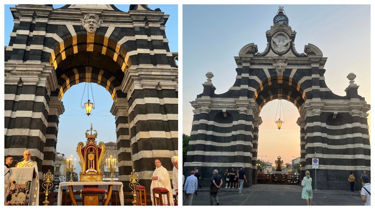 Corteo del Corpus Domini al Fortino: folla in preghiera e la sorpresa del sindaco Trantino -