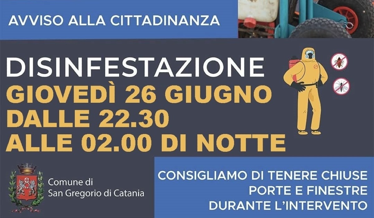 Avviso alla cittadinanza | Interventi importanti a San Gregorio di Catania -