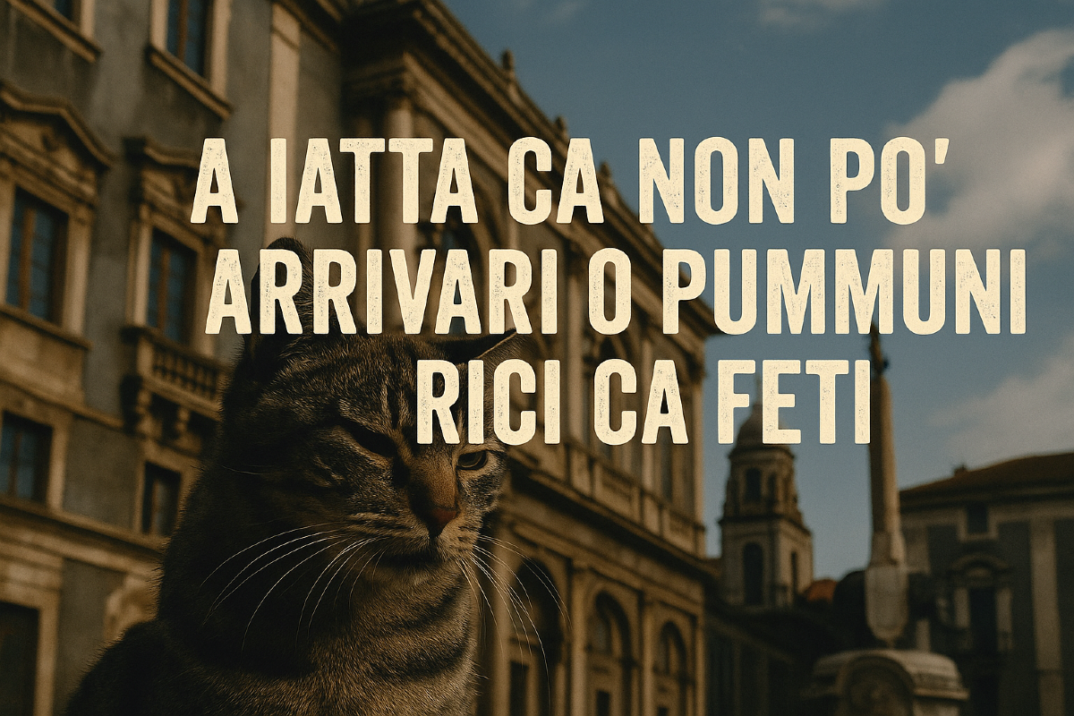 A iatta ca non po’ arrivari o pummuni rici ca feti’: il proverbio catanese che inchioda chi rosica! -