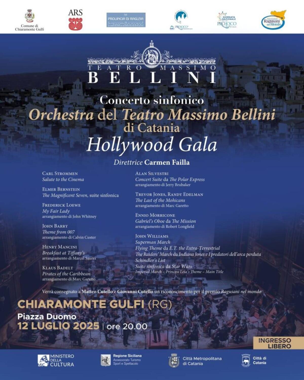 Una notte di emozioni: il "Hollywood Gala" al Teatro Massimo Bellini Catania -