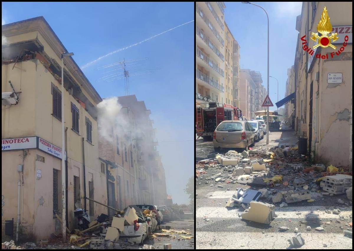 Sassari, esplosione in una palazzina: un ferito grave - 