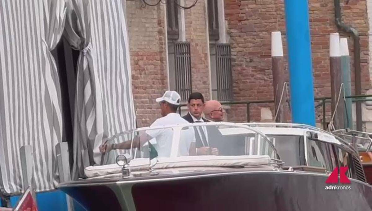 Bezos e le nozze, in motoscafo verso la festa - Video -