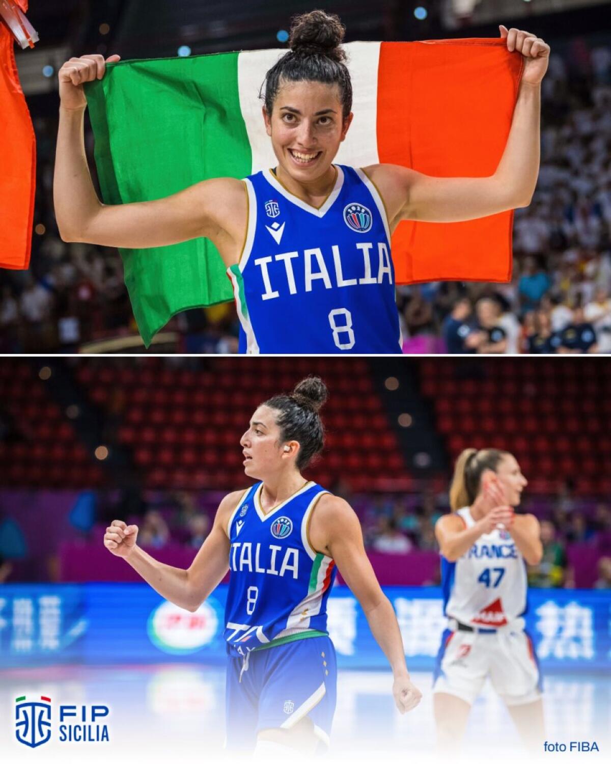 Nazionale italiana sul podio | FIP Sicilia celebra una stella che riscrive la storia! -