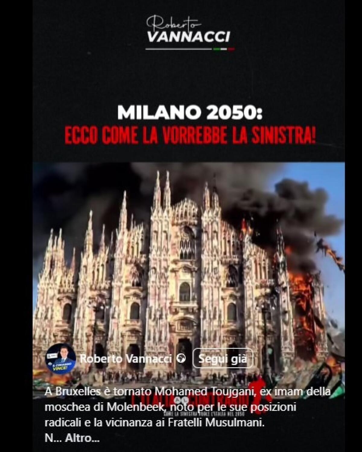 Duomo in fiamme e donne col velo: la Milano che la sinistra sogna | Sei pronto a difendere la tua città? -
