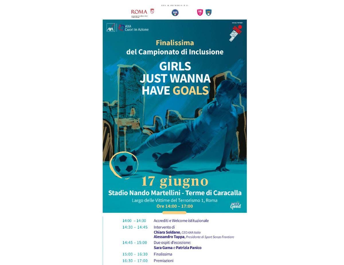 Calcio, si conclude a Caracalla la 'Week for Good': Gama e Panico ambasciatrici -