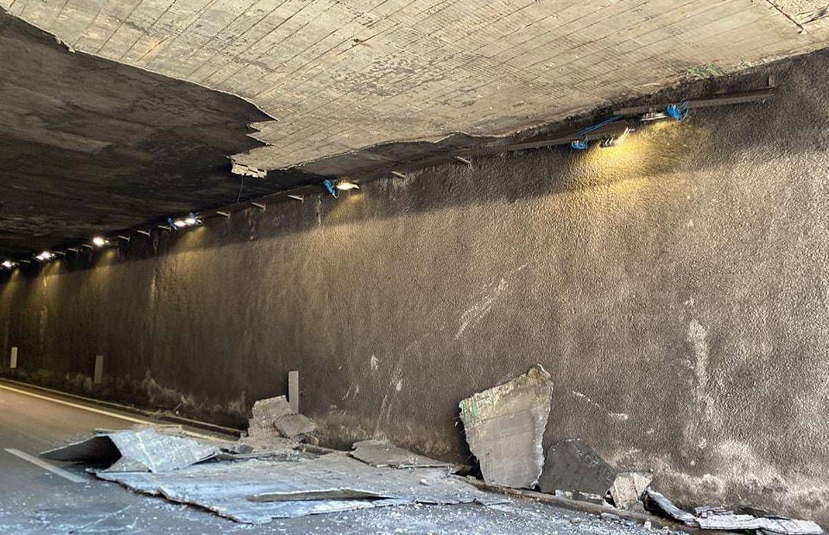 Chieti, crolla pezzo controsoffitto sottopasso Tricalle. Deputata Torto: "Potevo morire" -