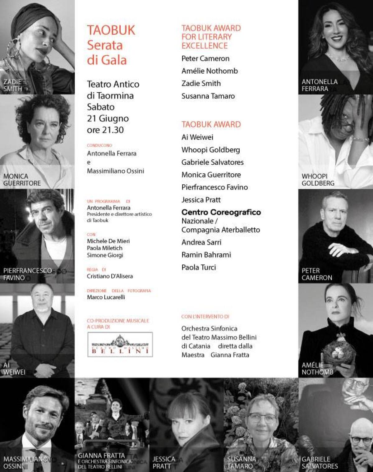 Un'Incredibile Serata di Gala con il Teatro Massimo Bellini Catania al Taobuk Festival 2025 -