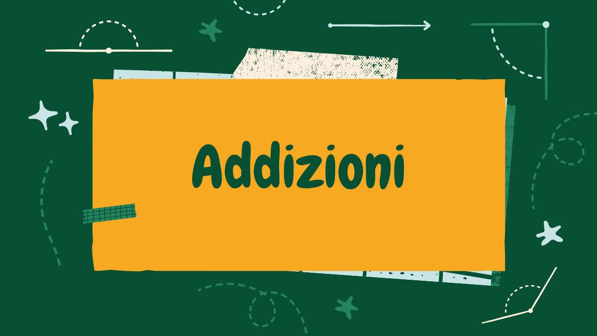 Addizioni: esercizi colorati per bambini della scuola primaria - 