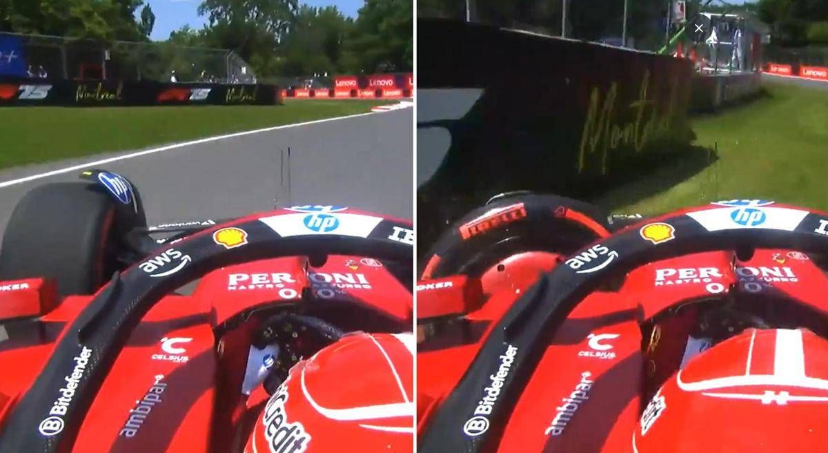Gp Canada, Leclerc contro il muro con la Ferrari - Video -