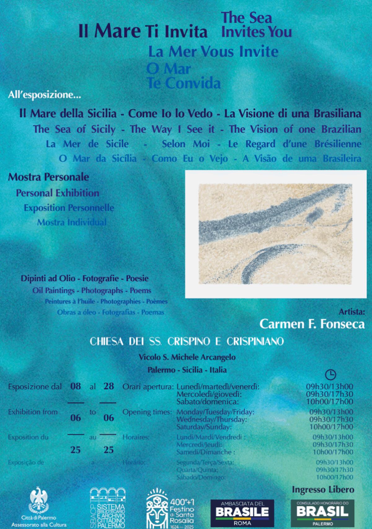 La mostra a Palermo che rivela il mare della Sicilia attraverso una brasiliana | Scopri perché tutti ne stanno parlando! -