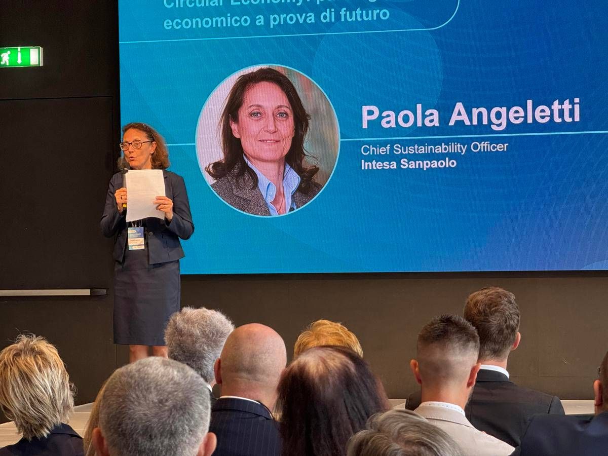 Angeletti (Intesa Sp): "Economia circolare tema strategico parte del piano d’impresa" -