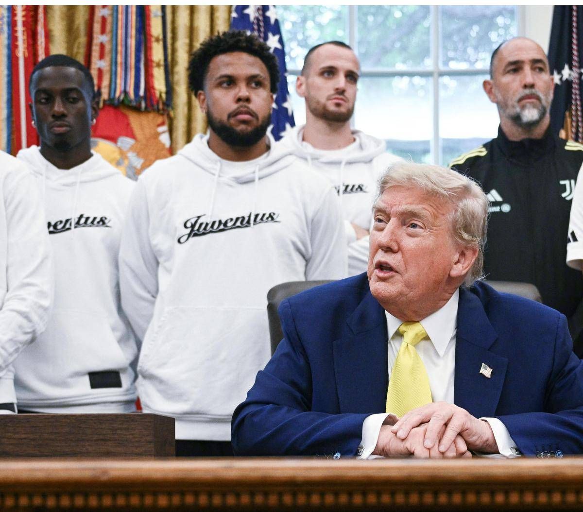 Trump riceve la Juve, Weah: "Sorpresa strana, non emozionante" - Video -