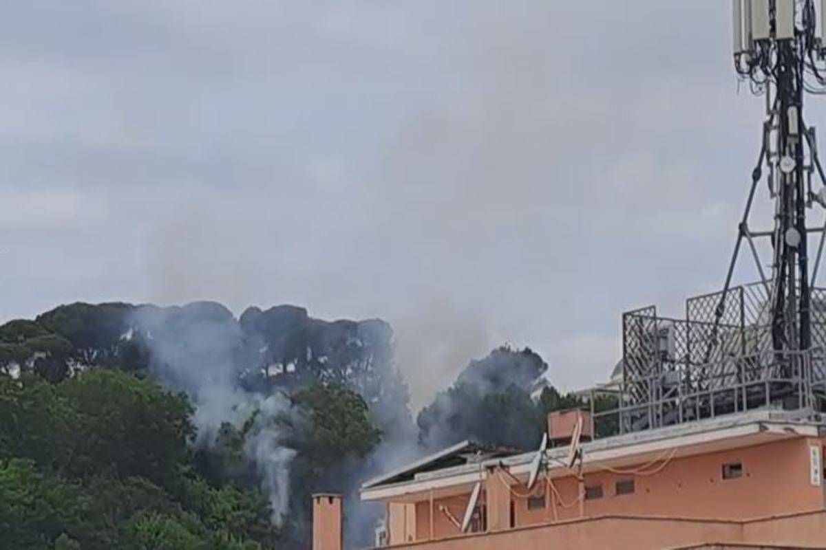 Roma, incendio a Monte Mario: fiamme sulla collina - Video -