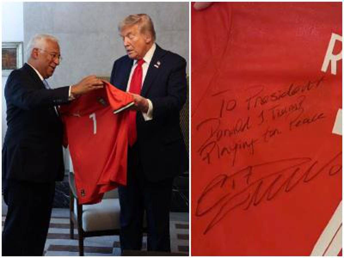 Ronaldo regala una maglia a Trump, con una dedica per la pace -