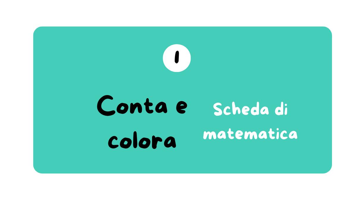 Conta e colora – Imparare i numeri con gli animali - 
