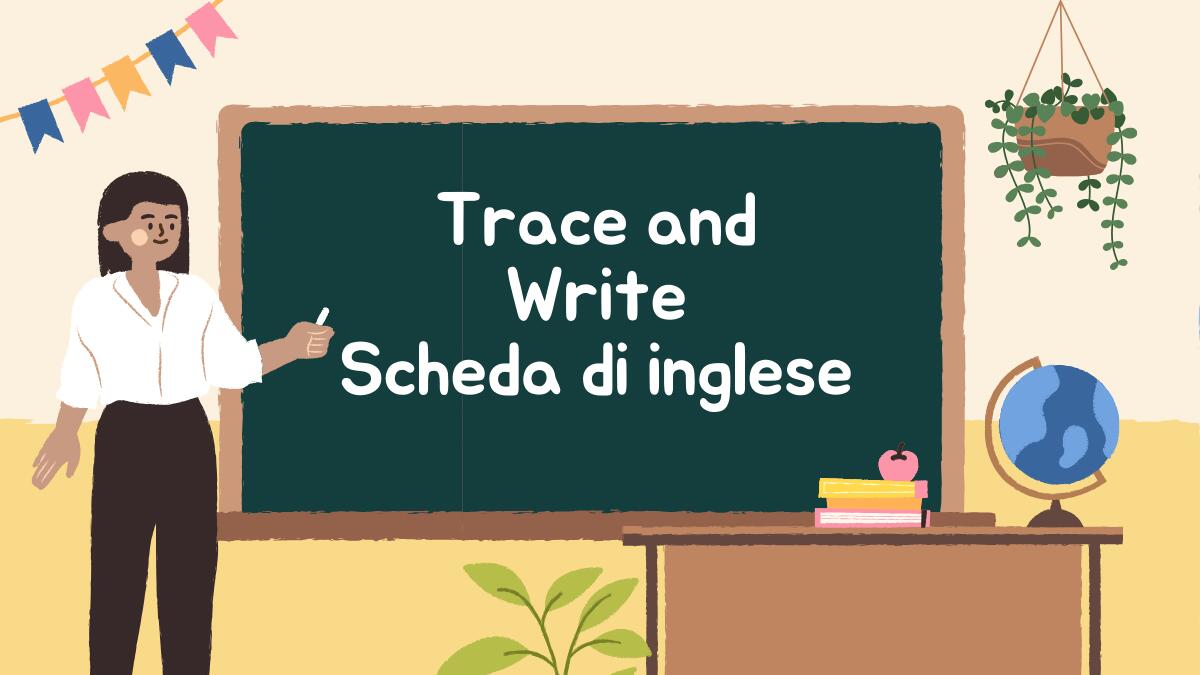Imparare le forme geometriche in inglese con la scheda “Trace and Write” - 