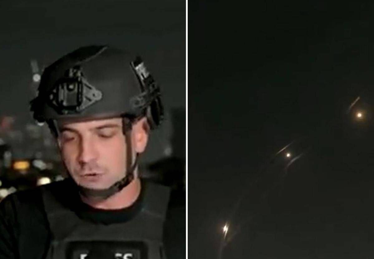 "Piovono missili", il giornalista e l'attacco su Tel Aviv - Video - 