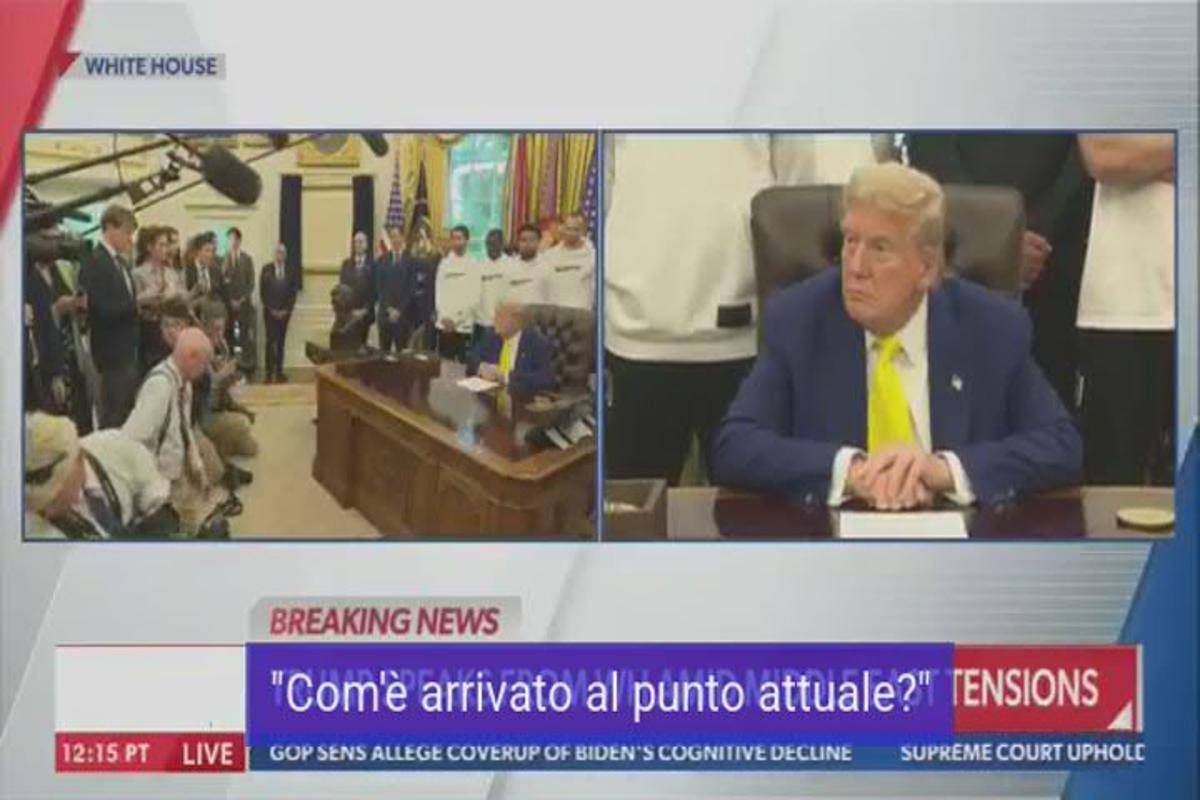 Trump, l'Iran e la Juve: il video 'surreale' dalla Casa Bianca - 