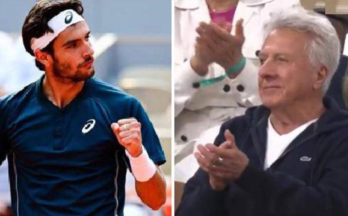 Musetti incanta contro Alcaraz, Dustin Hoffman lo applaude: "Wow" - Video -