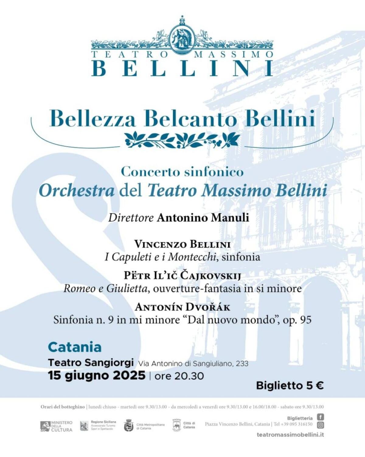 Un viaggio nella bellezza musicale: al Teatro Massimo Bellini Catania in scena il concerto Bellezza Belcanto Bellini -