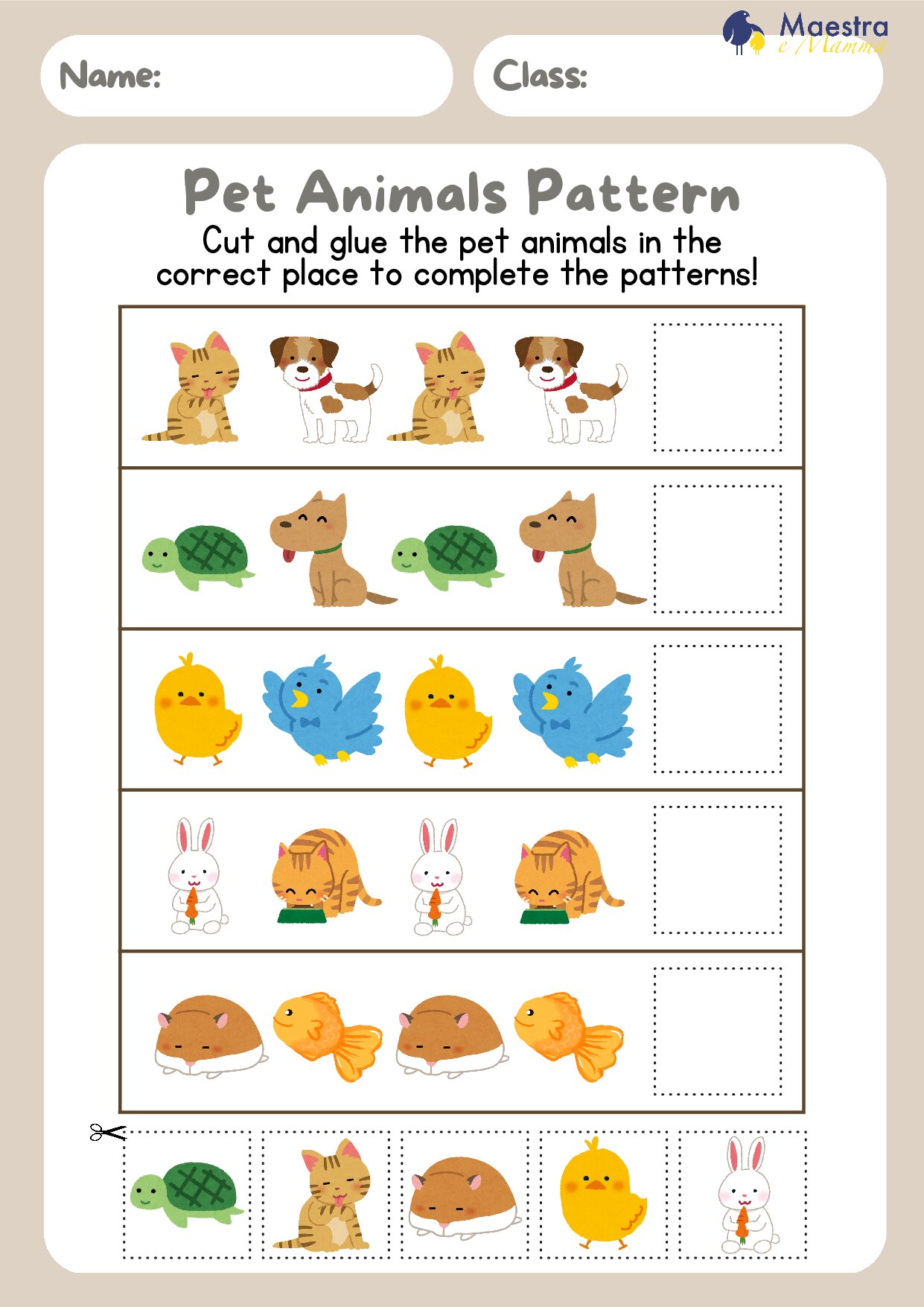 Pet Animals Pattern [3 MB]